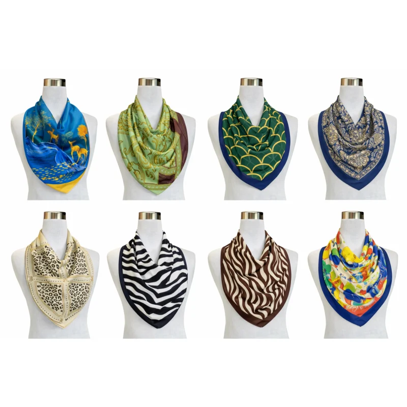 Pañuelo Mujer Seda Diseños Print 70x70cm