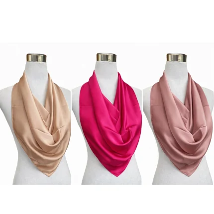 Pañuelo Mujer Seda Color Liso 70x70cm