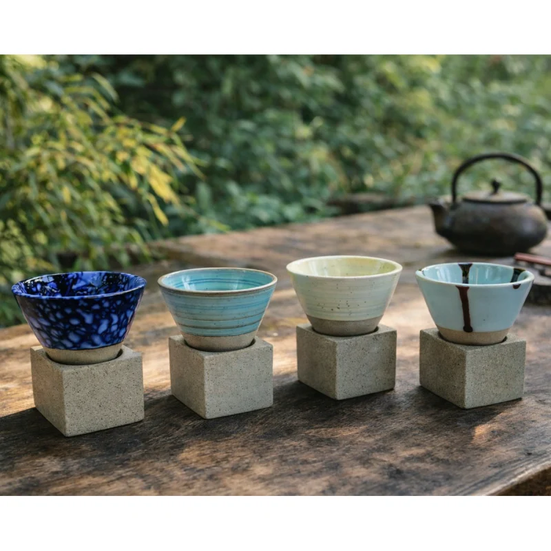 Tazas de Café Corto Japonesas de Cerámica 90 ml