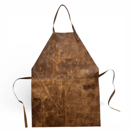 Pechera de Cuero Parrillero Café