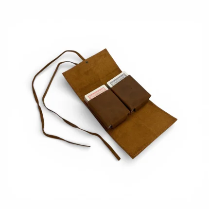 Juego de Cartas Naipes con Estuche de Cuero